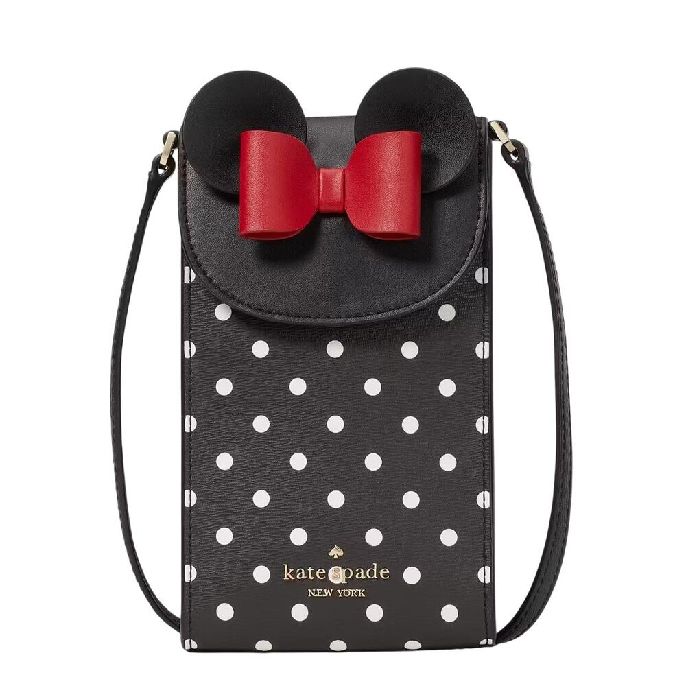 Kate Spade Minnie Mouse North South Flap Crossbody Bag Phone Bag